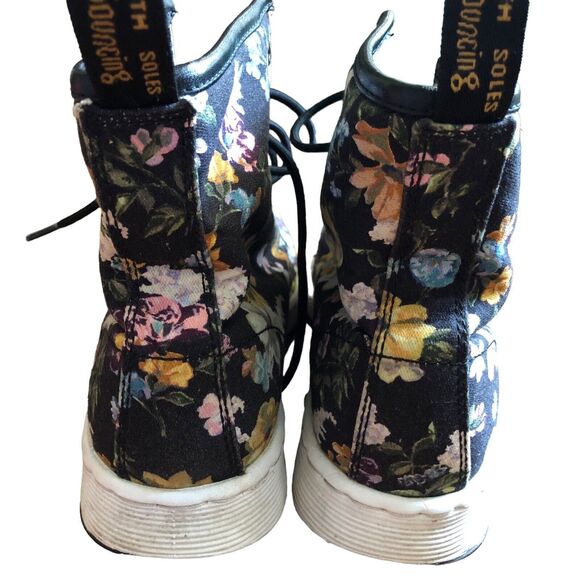 Doc Martens High Top Floral Canvas Sneaker Size 7 High Tops - Picture 5 of 11